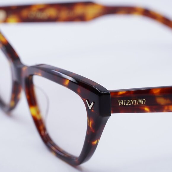 Valentino V-TALE VLX-140B Eyeglasses Havana 53mm Cat Eye Frame - Picture 7 of 11